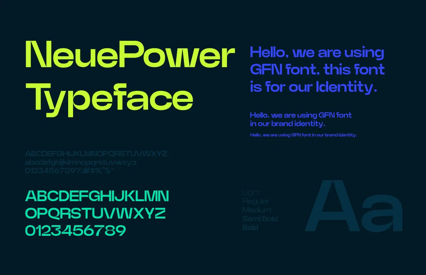 Typeface: Neue Power