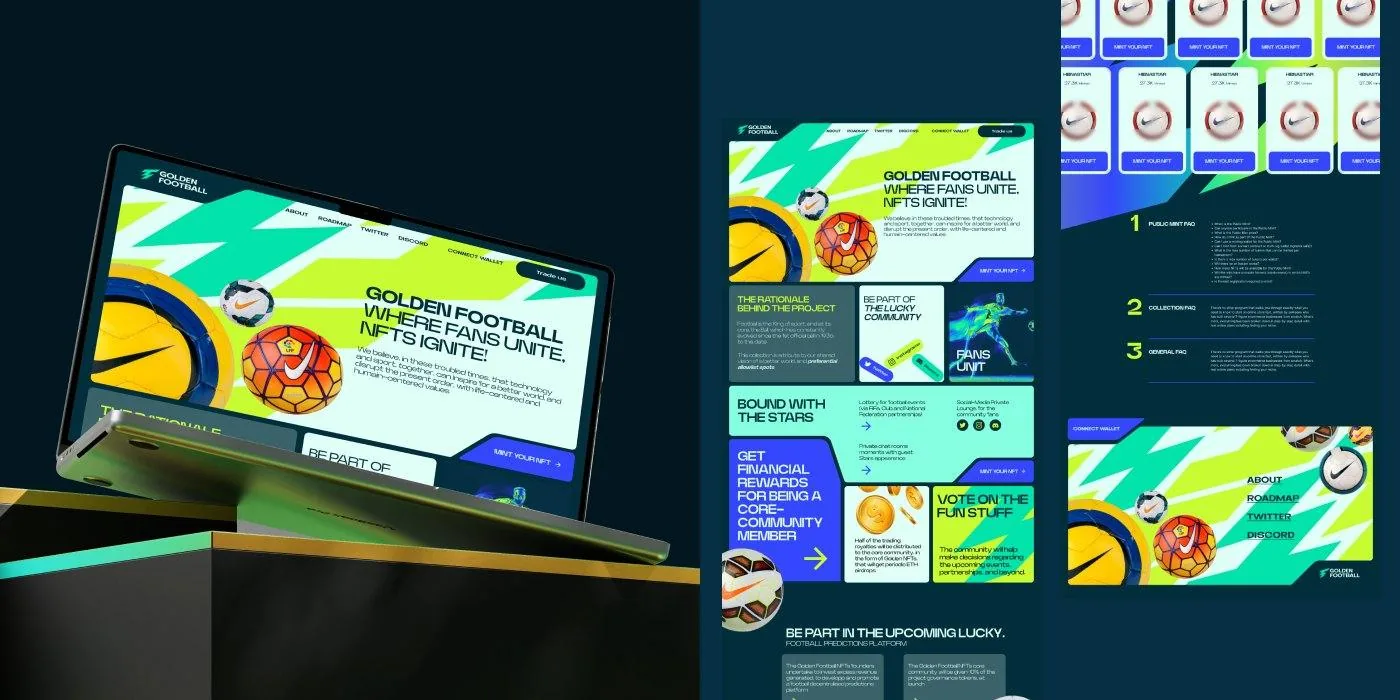 Website and social pages