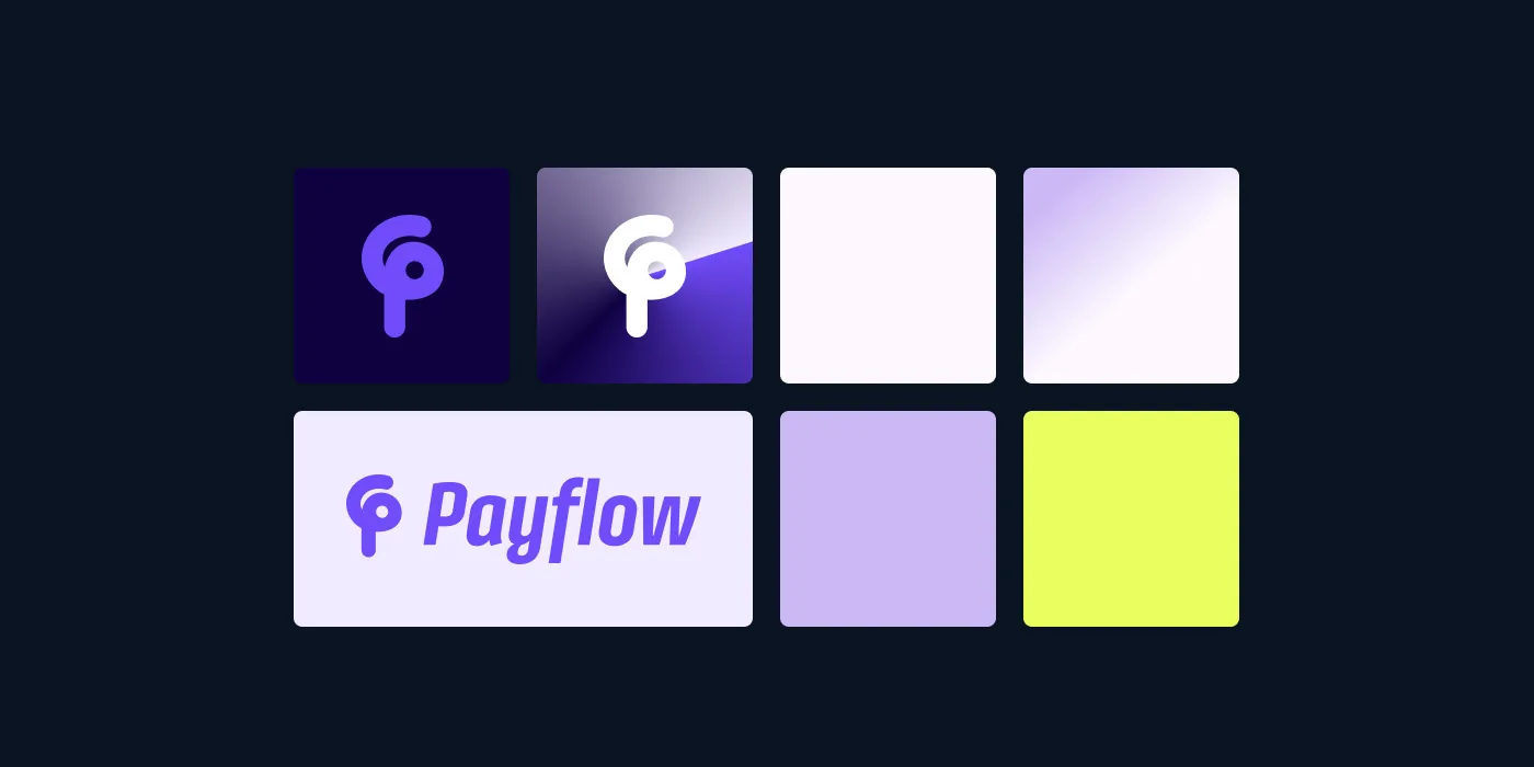 Logo system on dark, light and violet