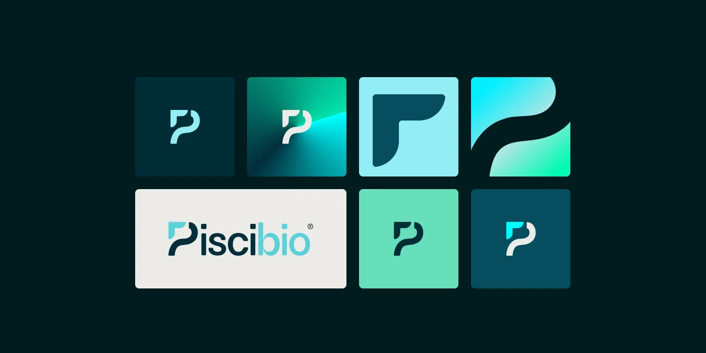 Système de logo sur marine sombre, clair et vert électrique