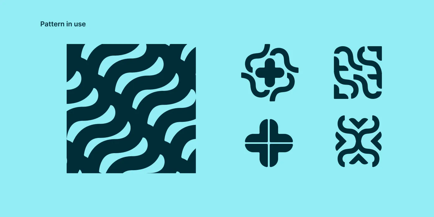 Le motif en situation, construit à partir du symbole