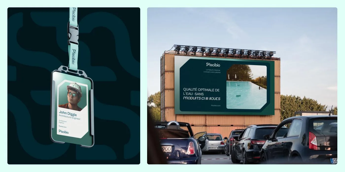 Badge et panneau d’affichage en bord de route