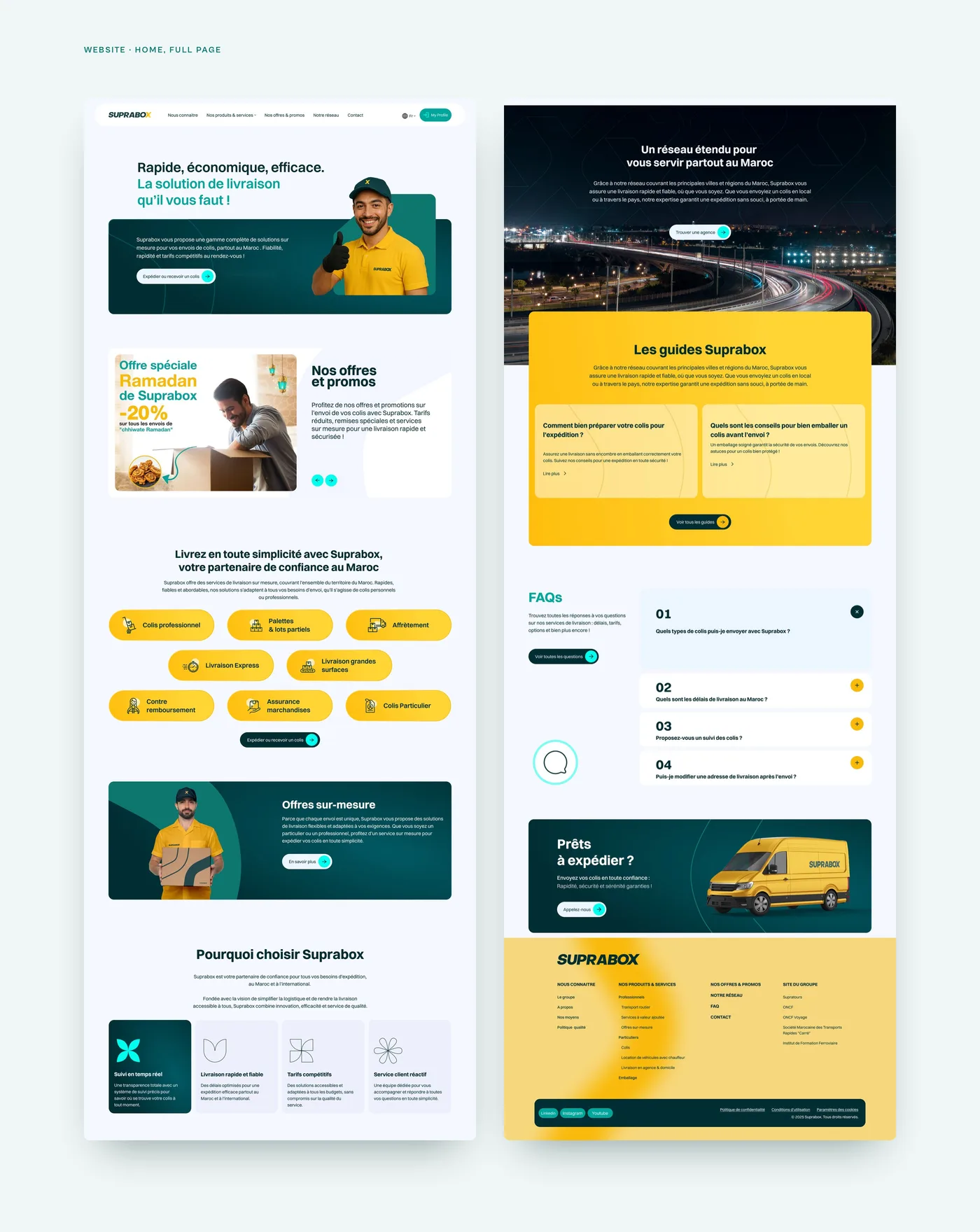 Website: the full home page