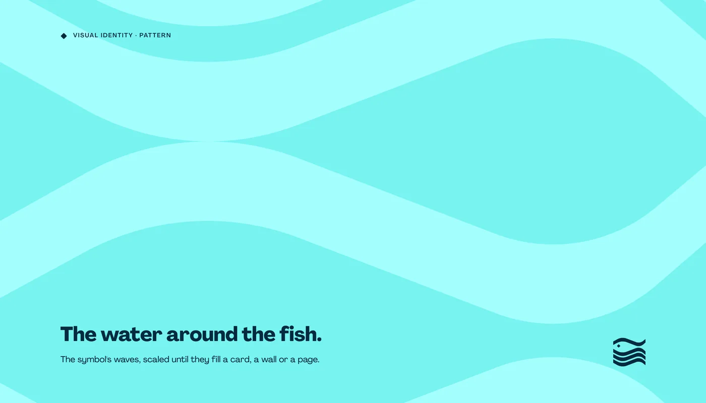 Le motif de vagues tiré du symbole