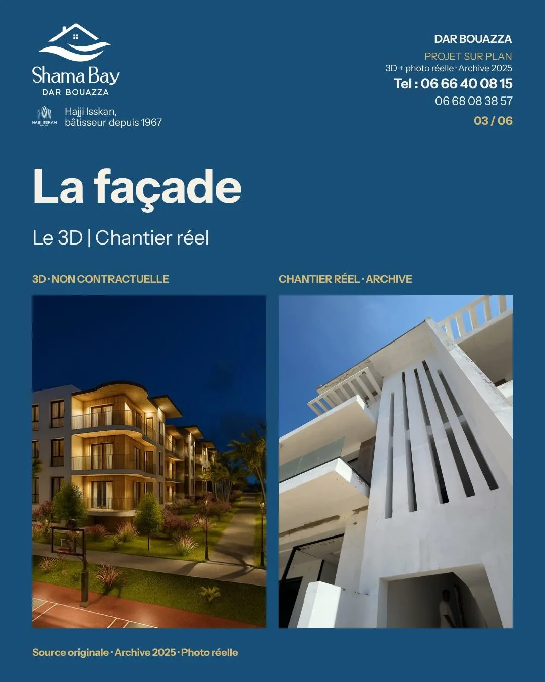 Shama Bay social creative showing the facade