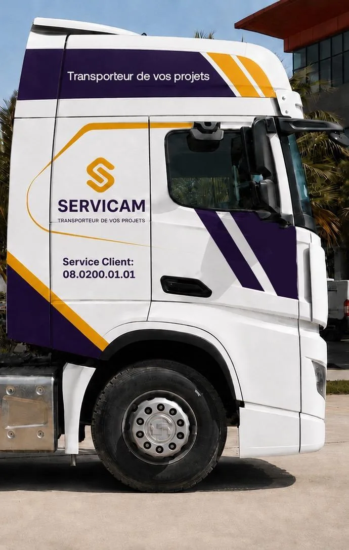 Servicam tractor unit livery application